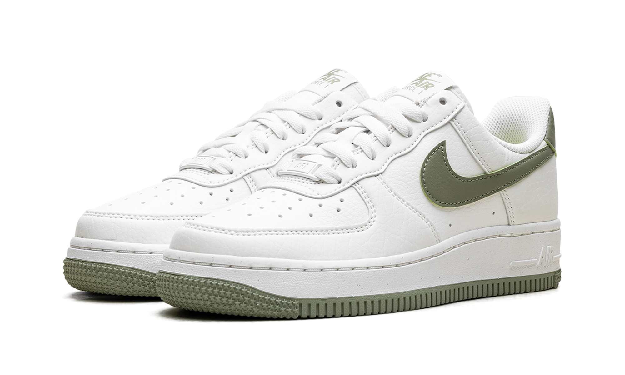 nike air force 1 low 07 se next nature oil green women s+DV3808-106+diagnol left view