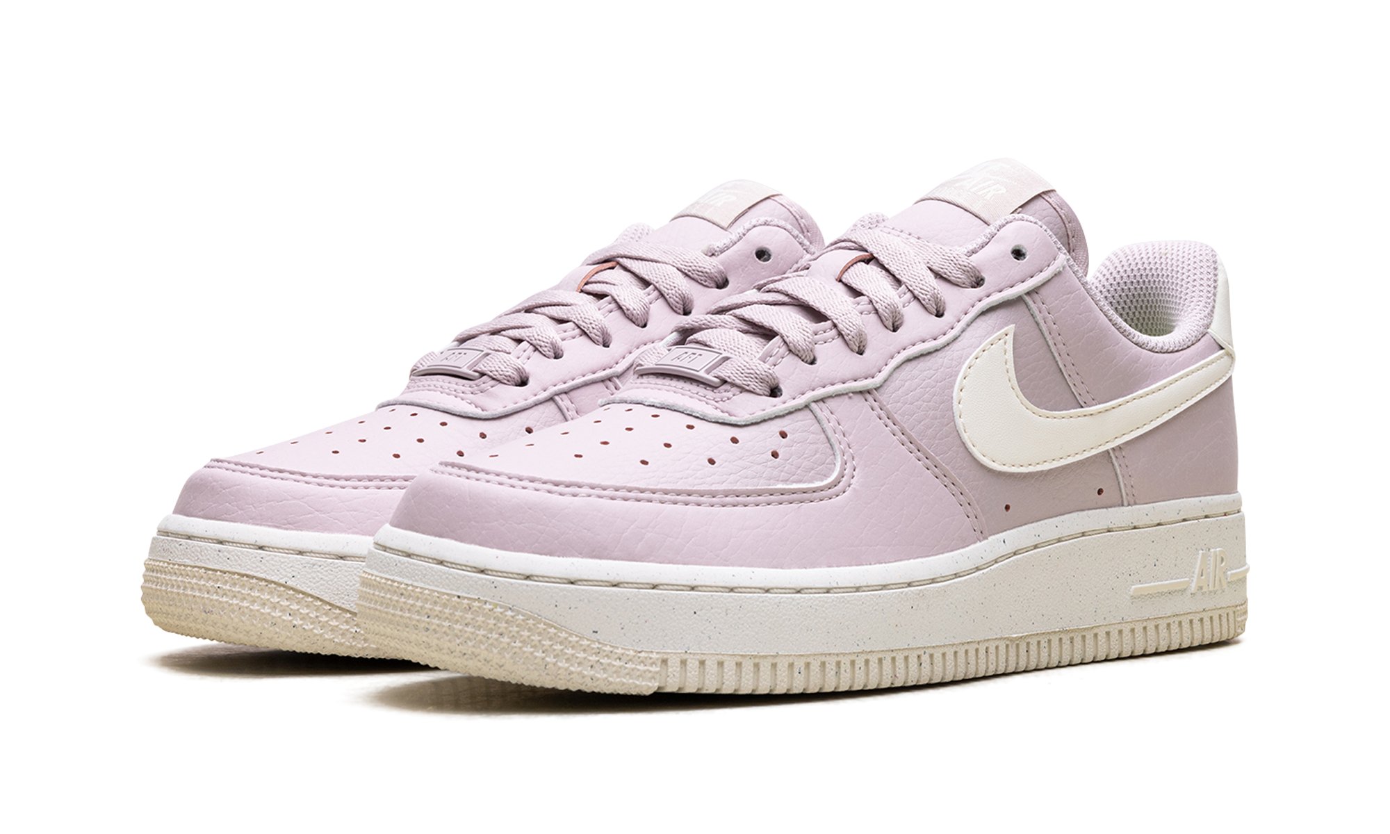 nike air force 1 low 07 se next nature platinum violet coconut milk women s+DV3808-001+diagnol left view