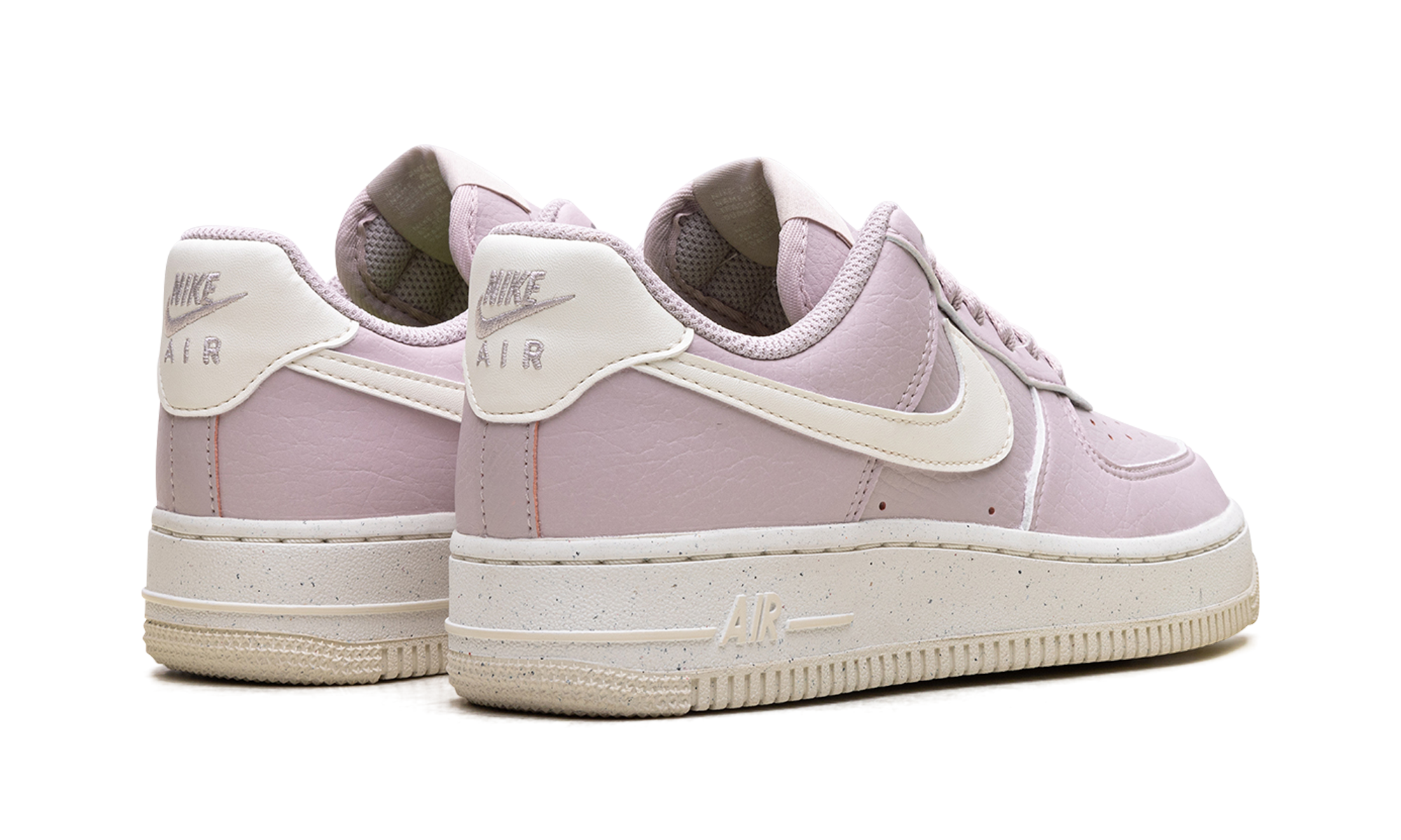 nike air force 1 low 07 se next nature platinum violet coconut milk women s+DV3808-001+diagnol right behind view