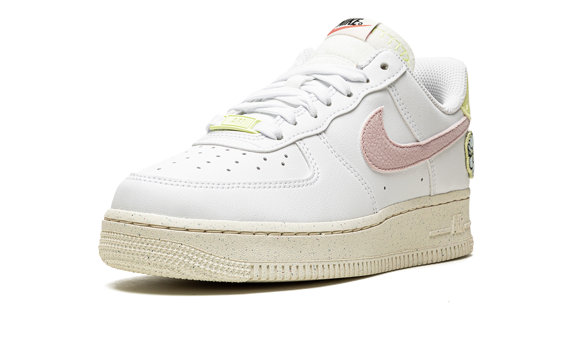nike air force 1 low 07 se next nature white pink oxford women s+DJ6377-100+left diagnol single view