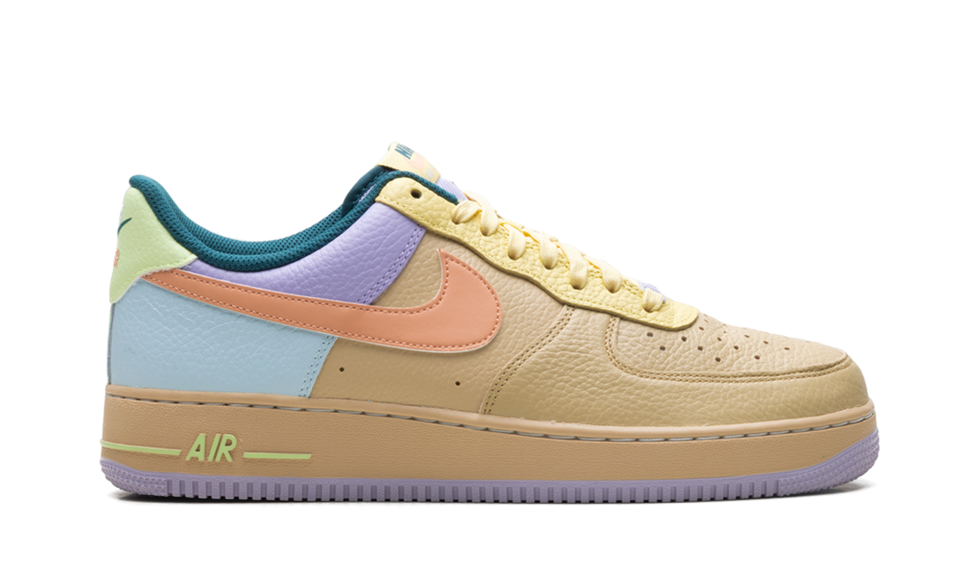 nike air force 1 low 07 sesame hydrangeas soft yellow apricot agate+IB4493-252+right view