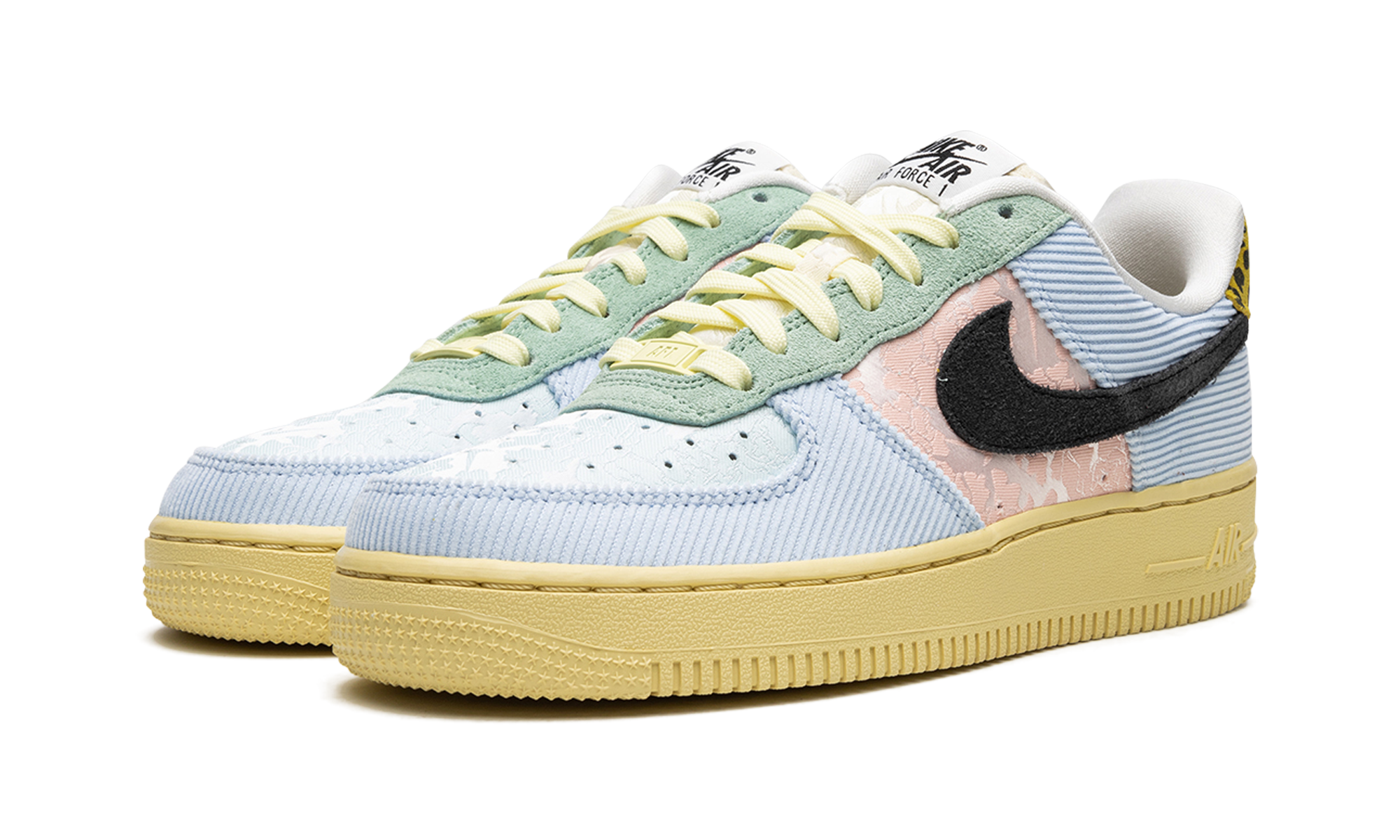 nike air force 1 low 07 spring mix women s+FJ4591-441+diagnol left view