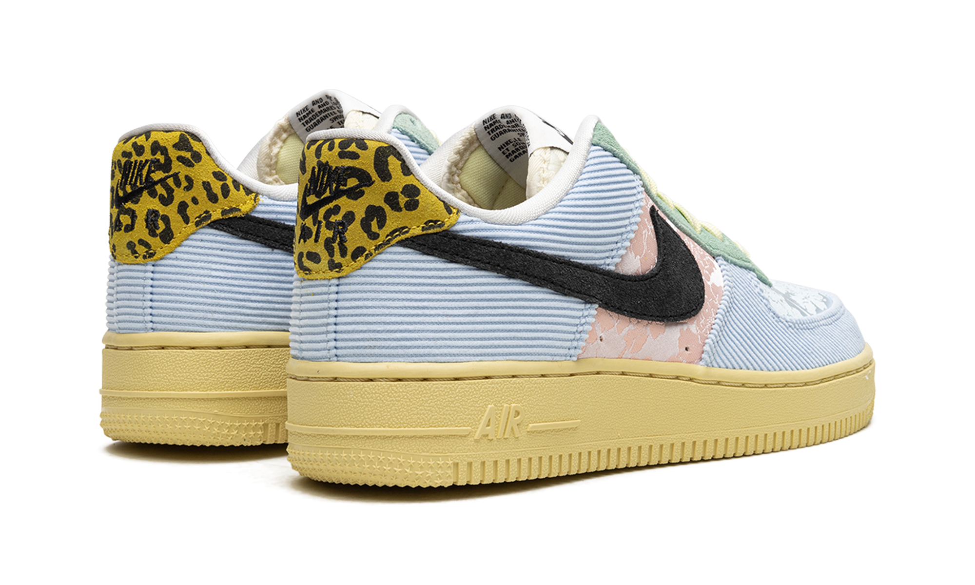 nike air force 1 low 07 spring mix women s+FJ4591-441+diagnol right behind view