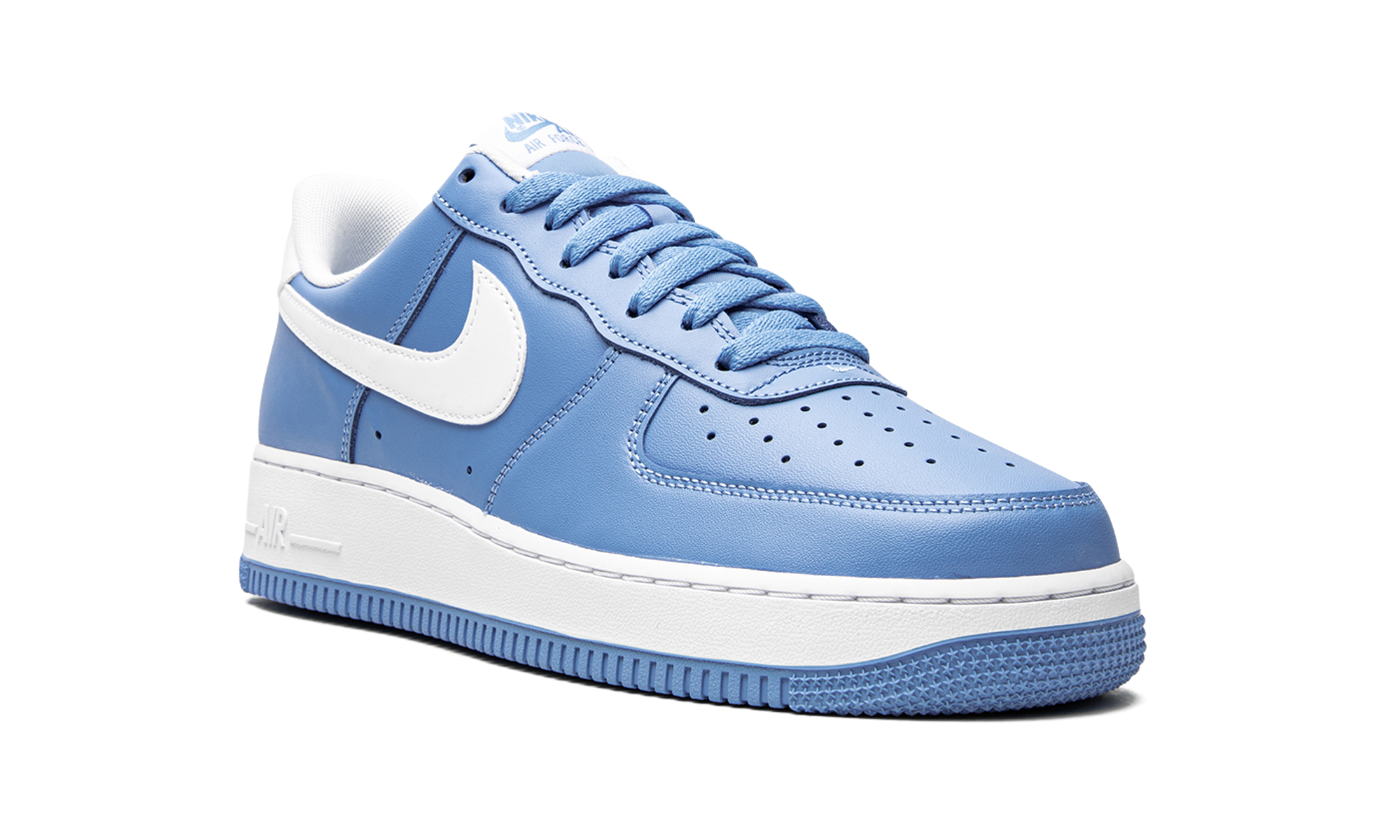 nike air force 1 low 07 university blue white+DC2911-400+diagnol right view
