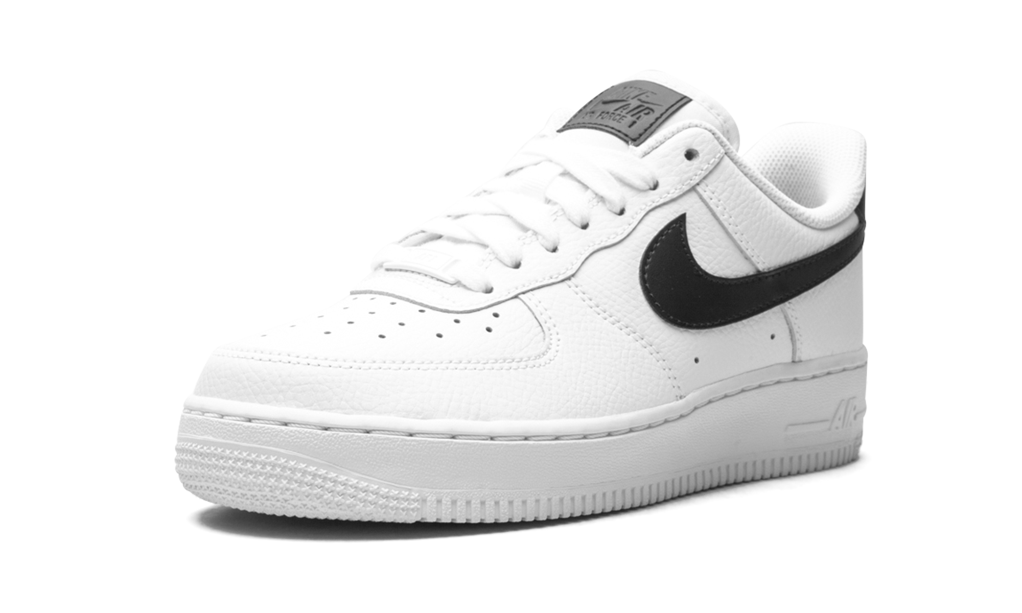 nike air force 1 low 07 white black women s+315115-152+left diagnol single view