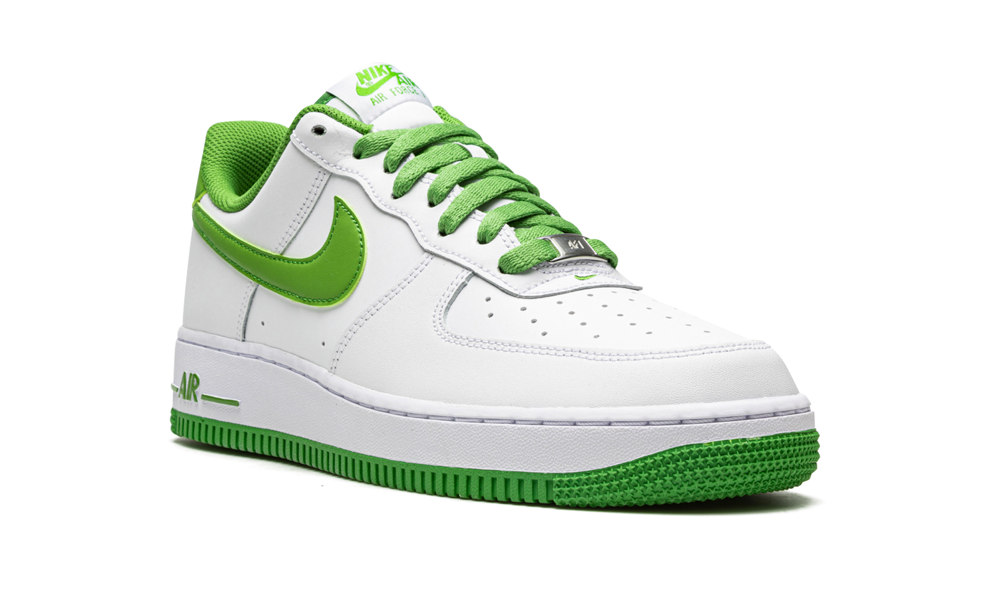 nike air force 1 low 07 white chlorophyll+DH7561-105+diagnol right view