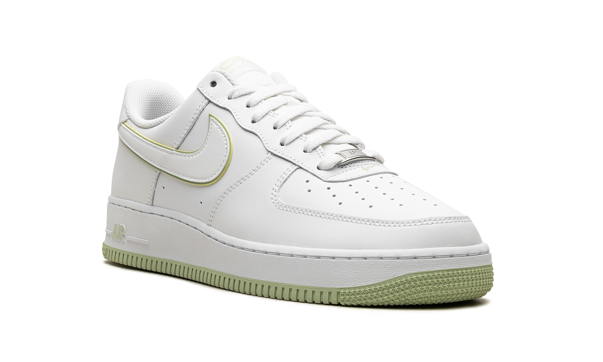 nike air force 1 low 07 white honeydew+DV0788-105+diagnol right view