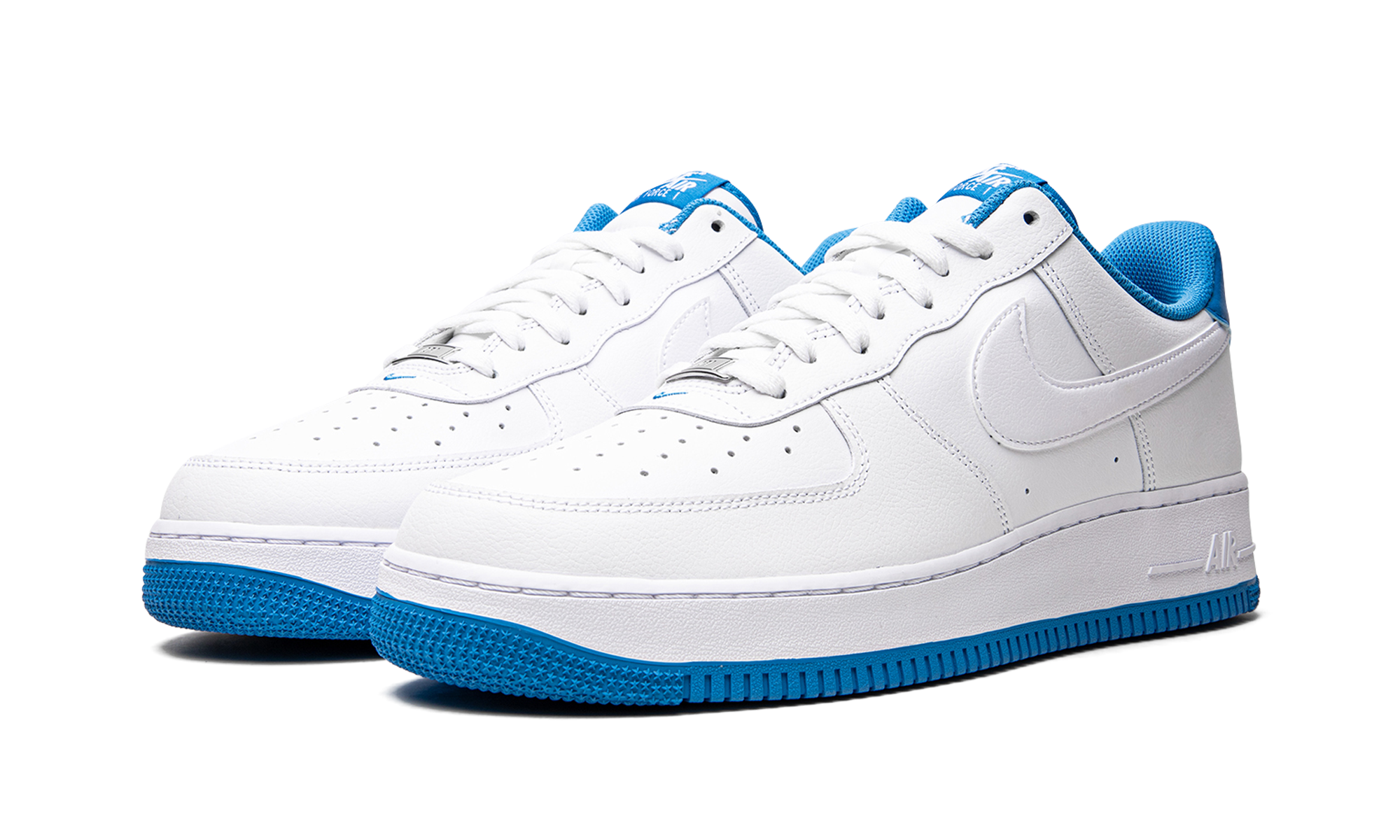 nike air force 1 low 07 white light photo blue+DR9867-101+diagnol left view