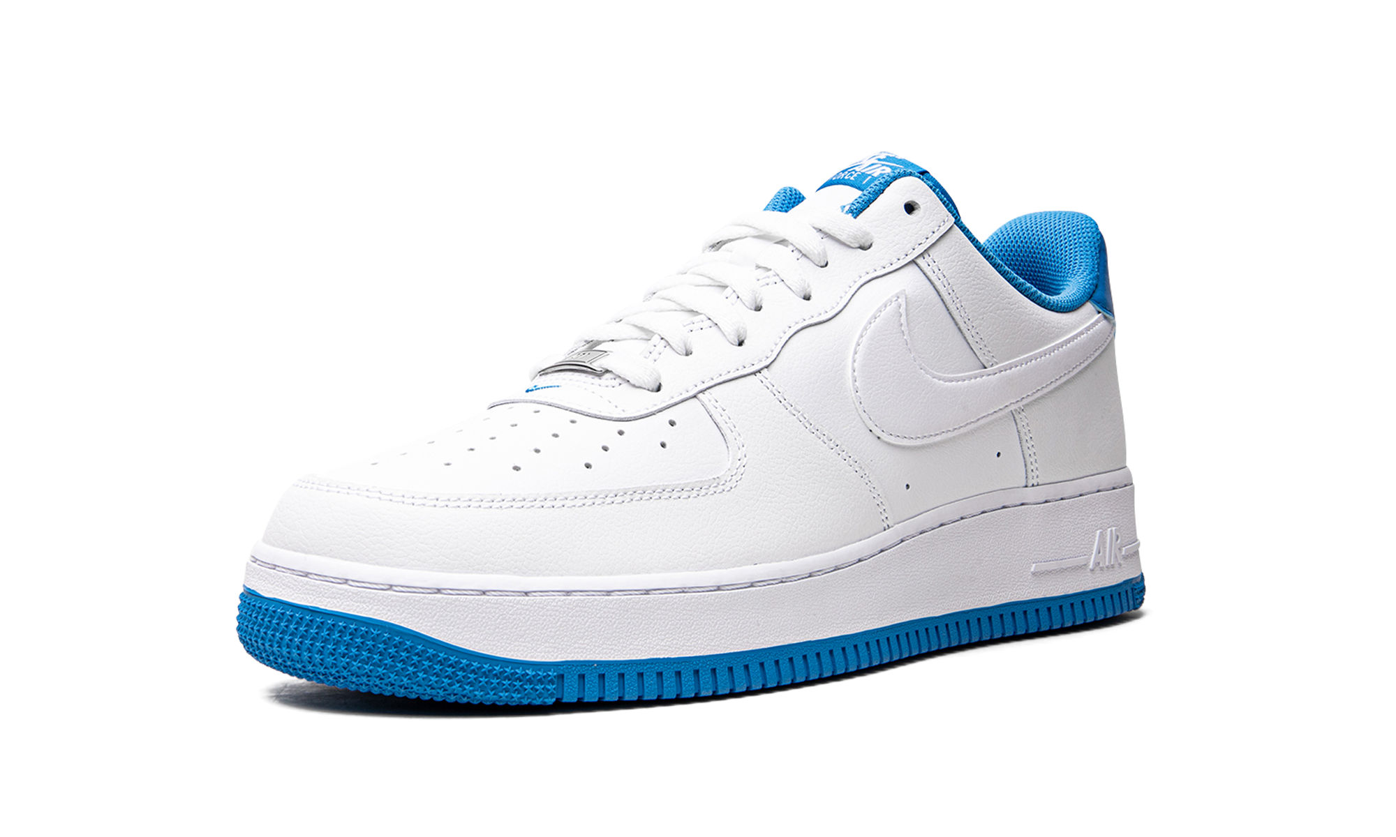 nike air force 1 low 07 white light photo blue+DR9867-101+left diagnol single view