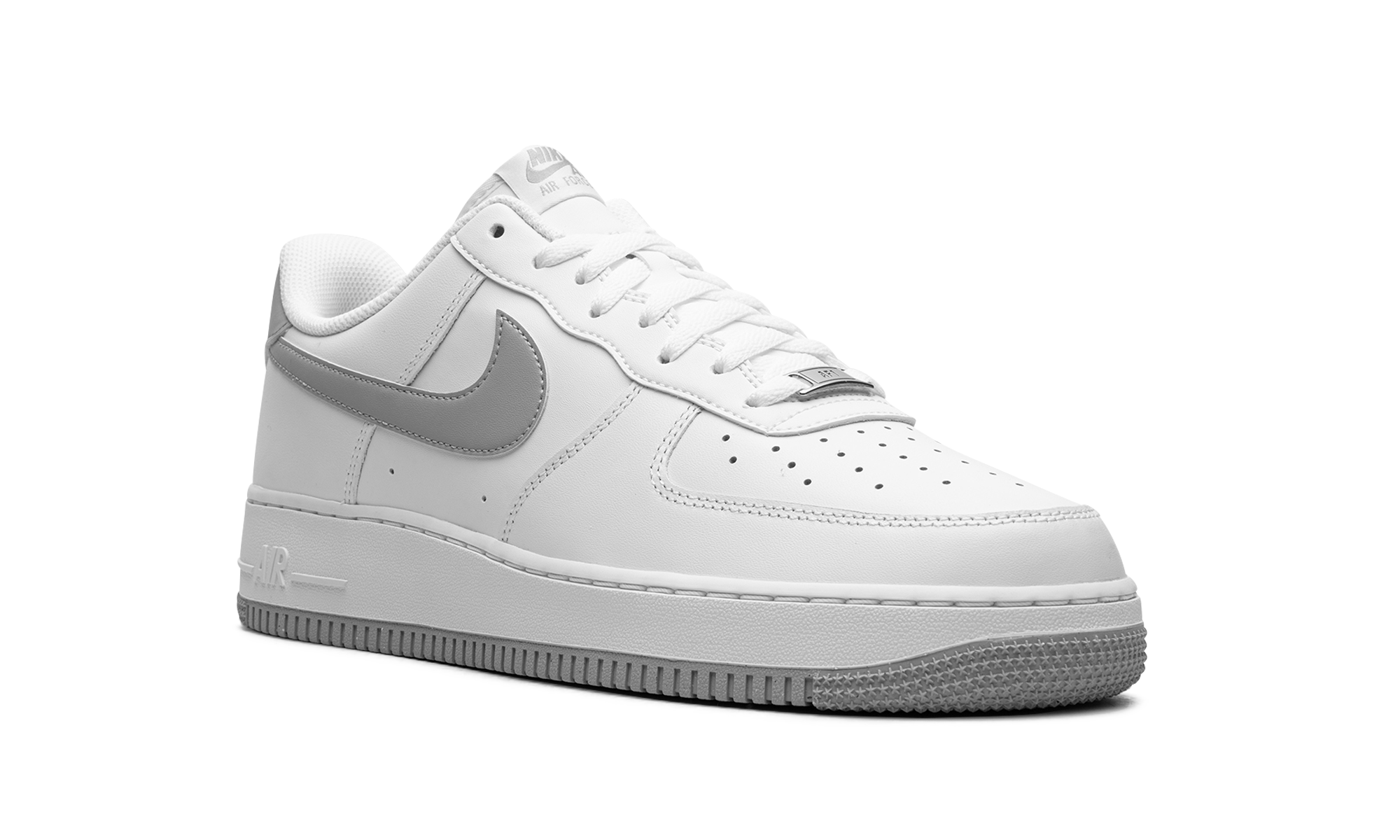 nike air force 1 low 07 white light smoke grey+FJ4146-100+diagnol right view