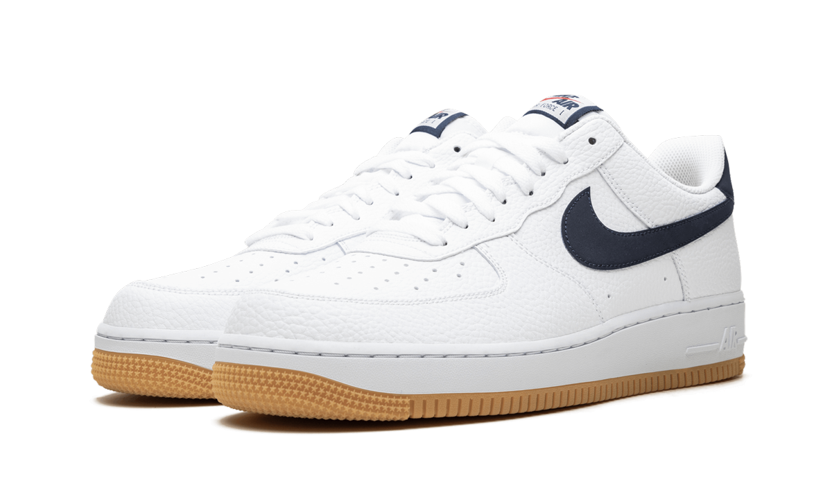 nike air force 1 low 07 white obsidian+CI0057-100+diagnol left view