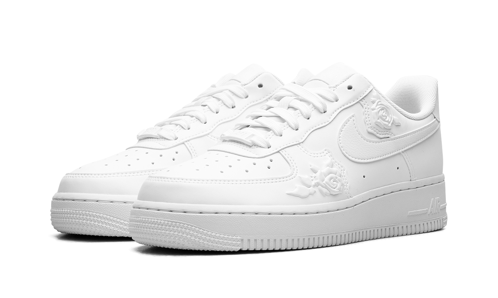 nike air force 1 low 07 white roses women s+HF2016-100+diagnol left view