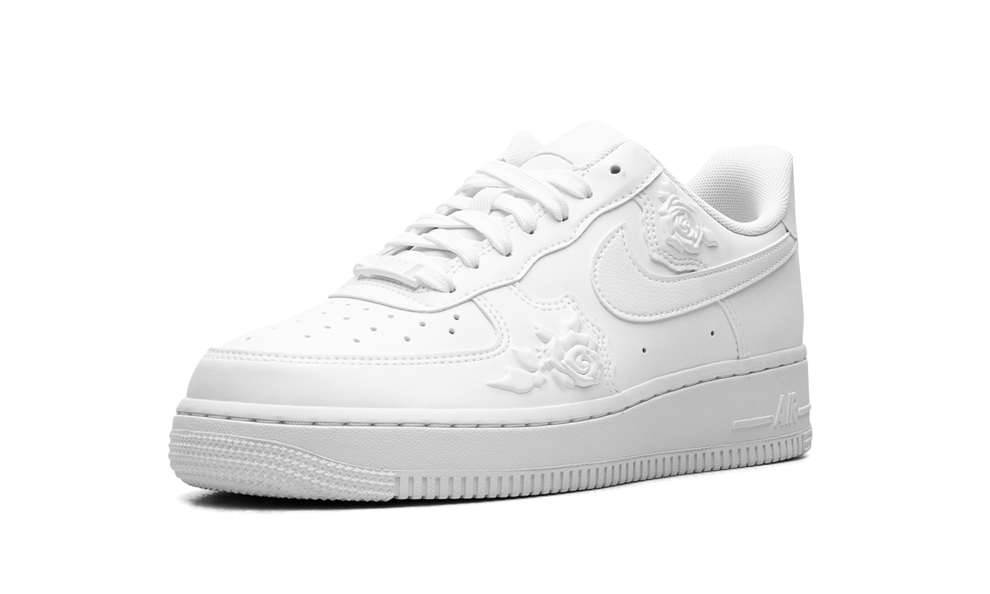 nike air force 1 low 07 white roses women s+HF2016-100+left diagnol single view
