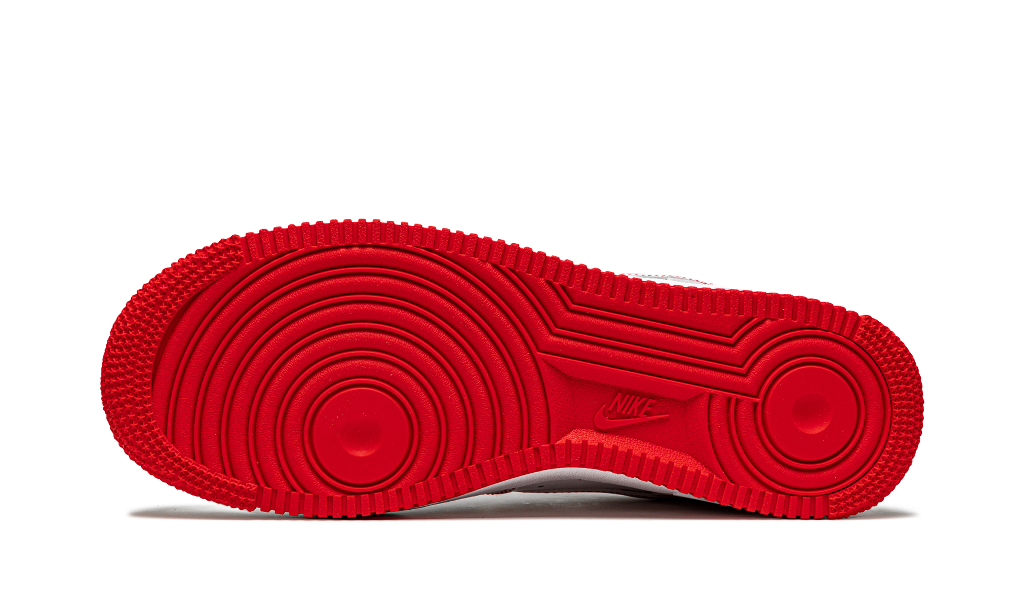 nike air force 1 low 07 white university red+CV1724-100+bottom view
