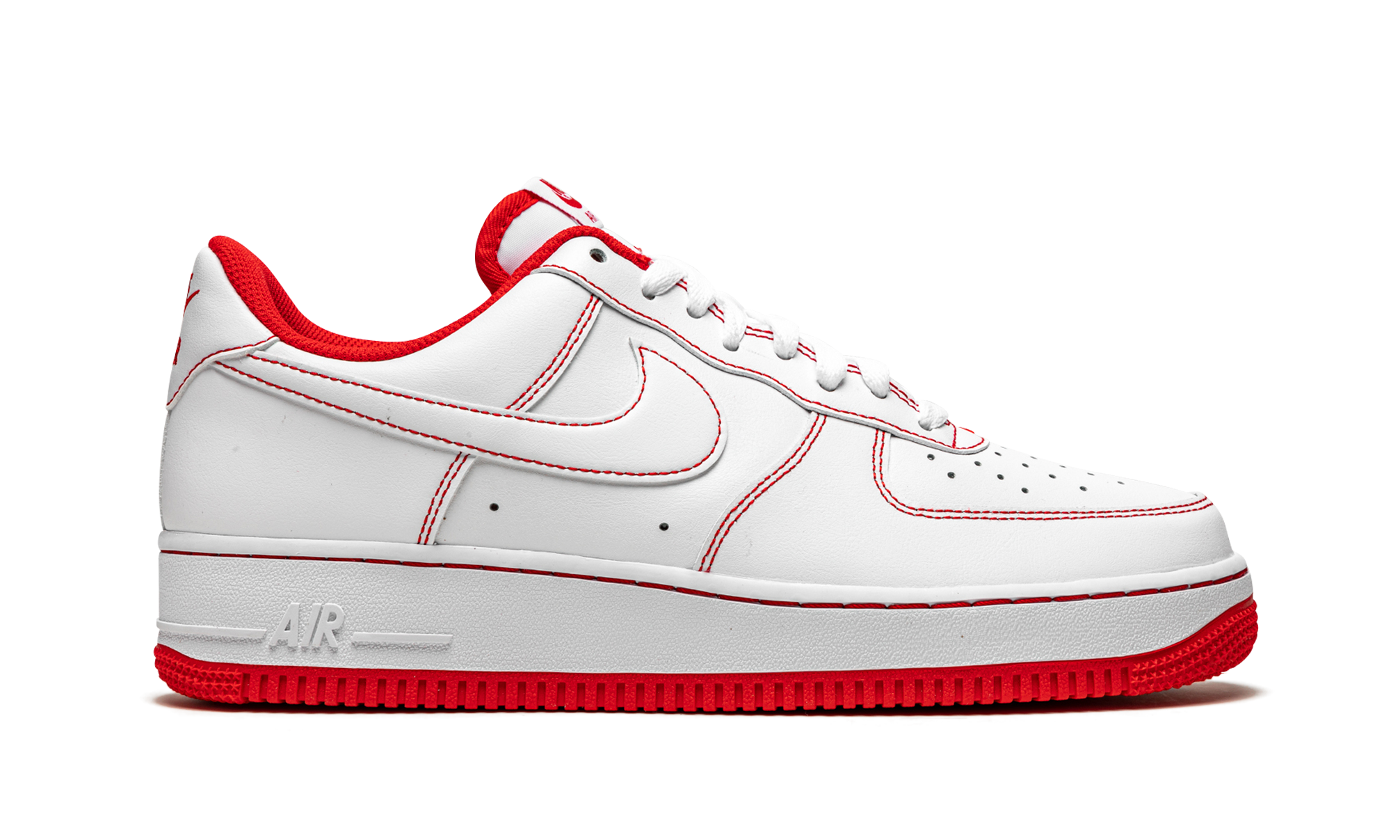 nike air force 1 low 07 white university red+CV1724-100+right view