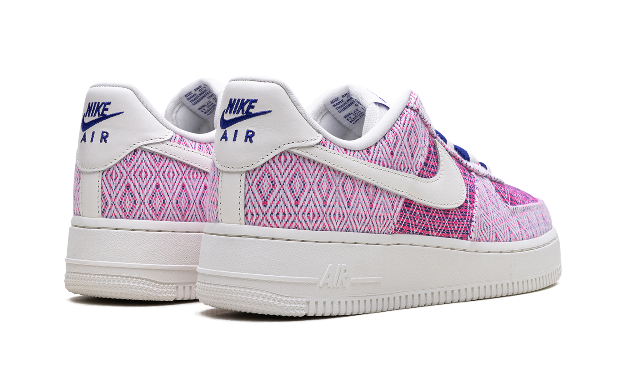 nike air force 1 low 07 woven together women s+HF5128-902+diagnol right behind view