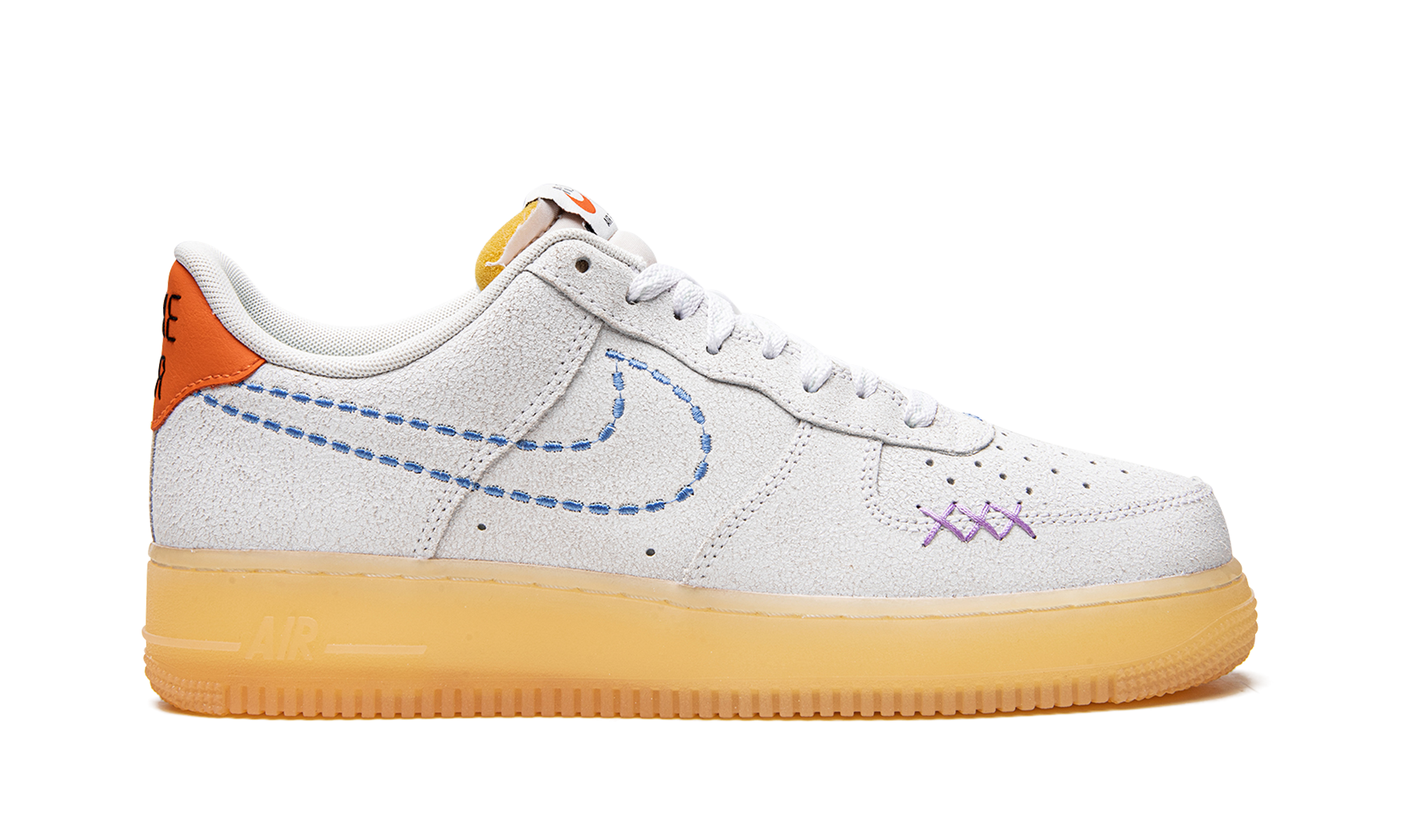 nike air force 1 low 101 grey+DX2344-100+right view