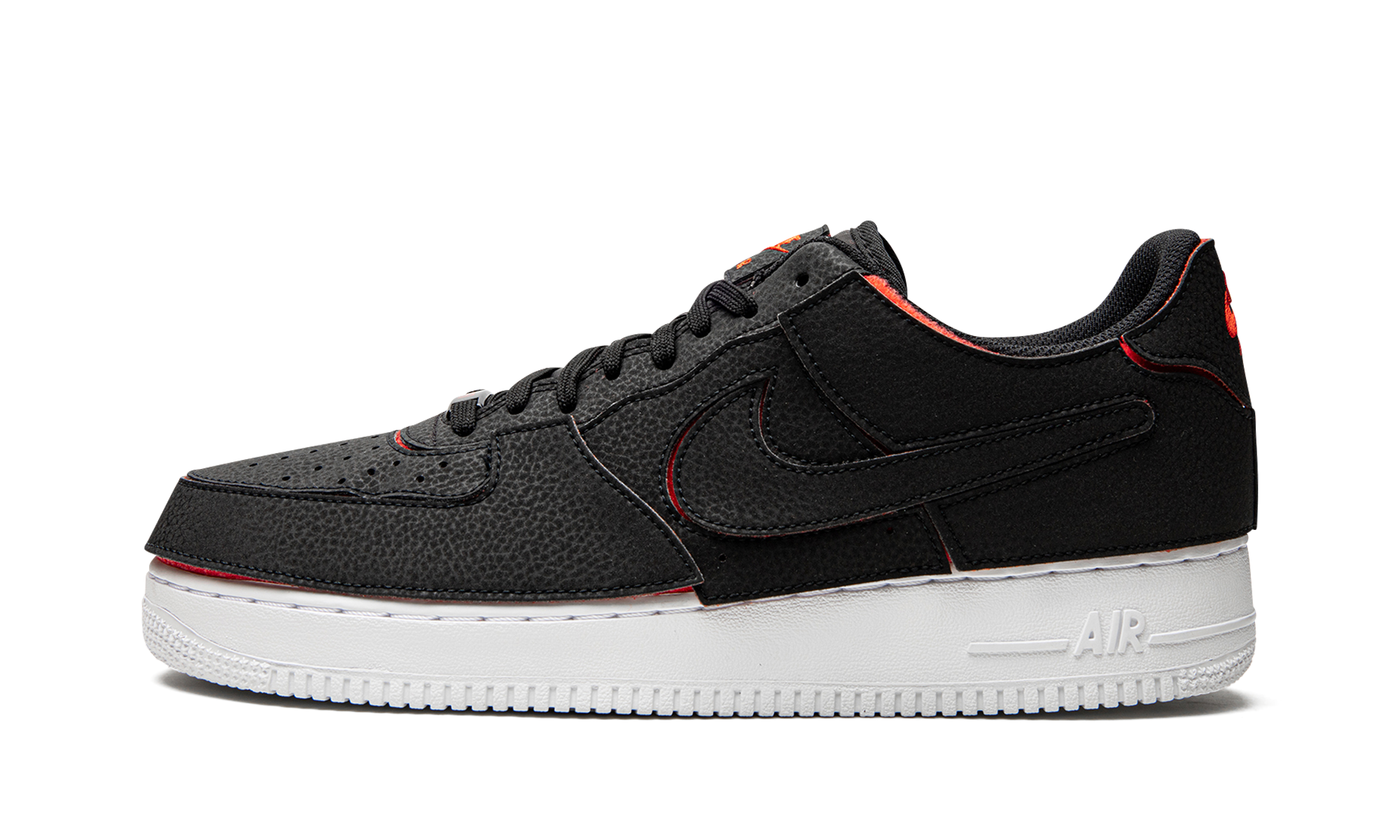 nike air force 1 low 1 1 black chile red+DD2429-001+diagnol right view 1
