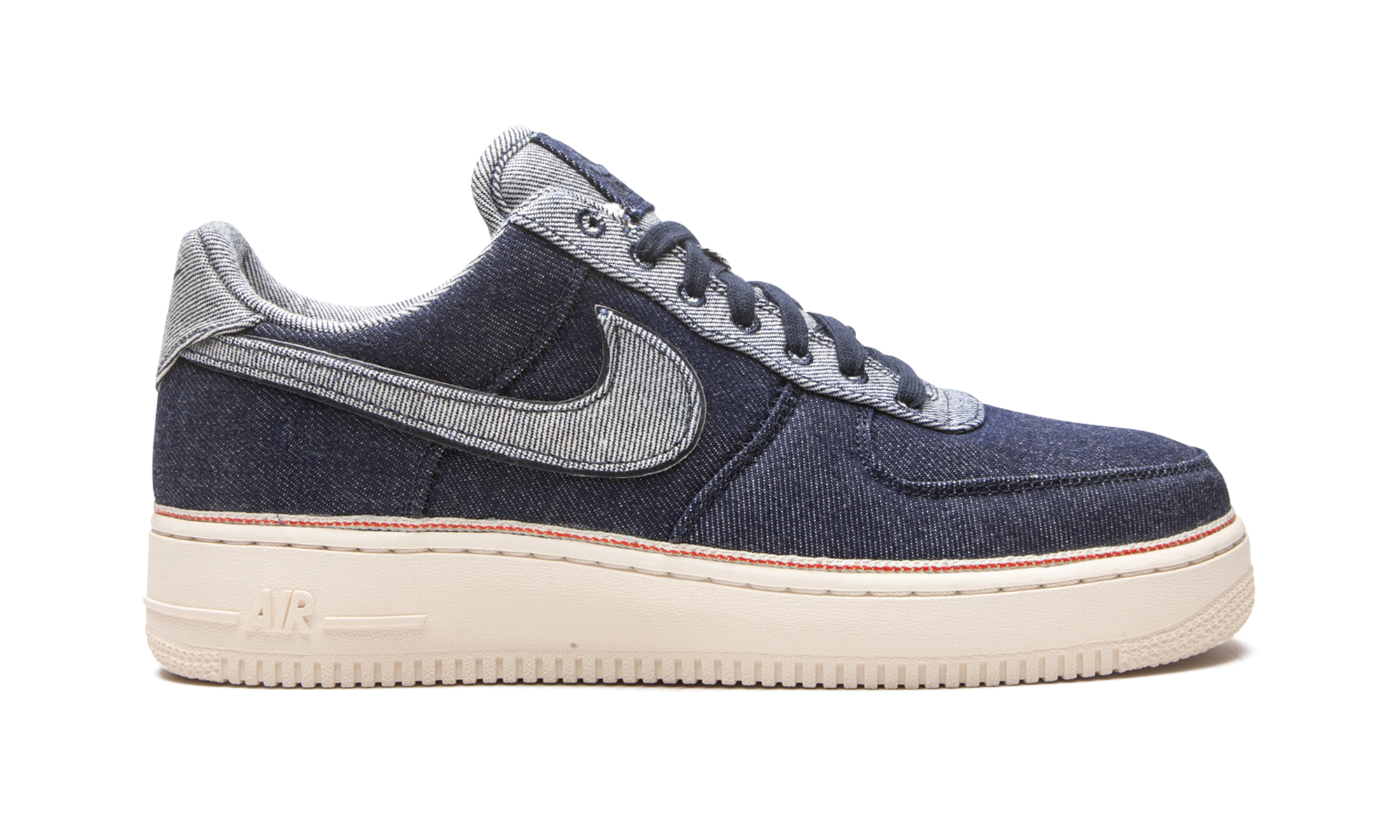 nike air force 1 low 3x1 denim raw indigo+905345-402+right view