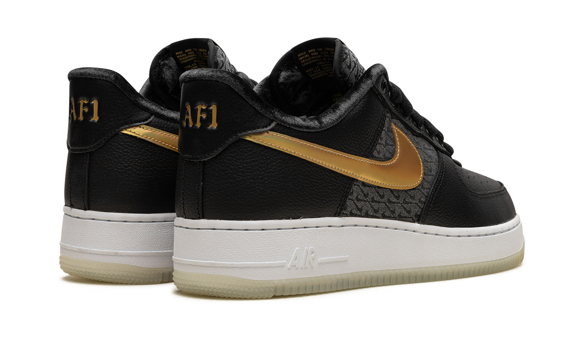 nike air force 1 low 50th anniversary of hip hop bronx origins+FN6835-010+diagnol right behind view