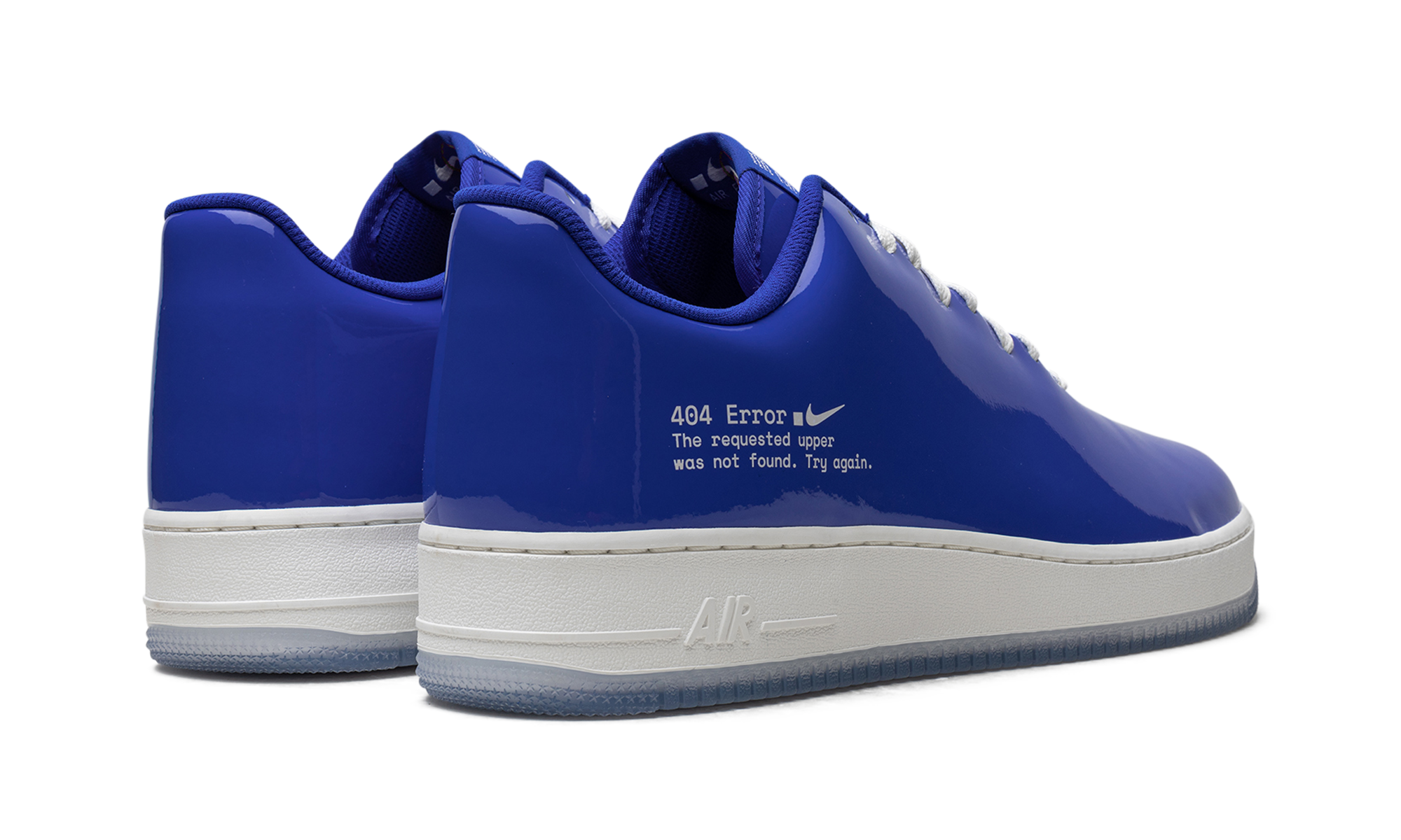 nike air force 1 low swoosh 404 error+HJ1060-400+diagnol right behind view
