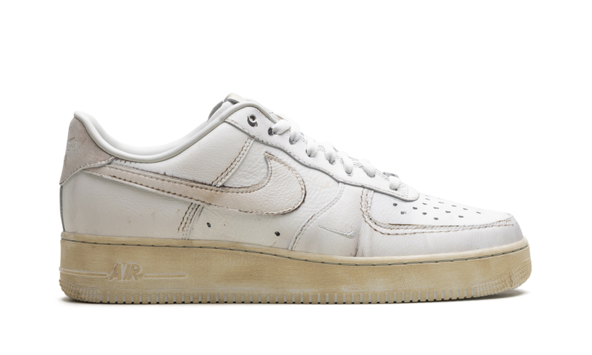 nike air force 1 low swoosh dirty triple white+HJ9346-100+right view