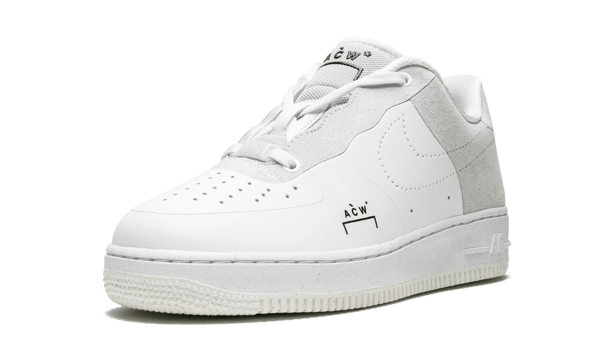 nike air force 1 low a cold wall white+BQ6924-100+left diagnol single view