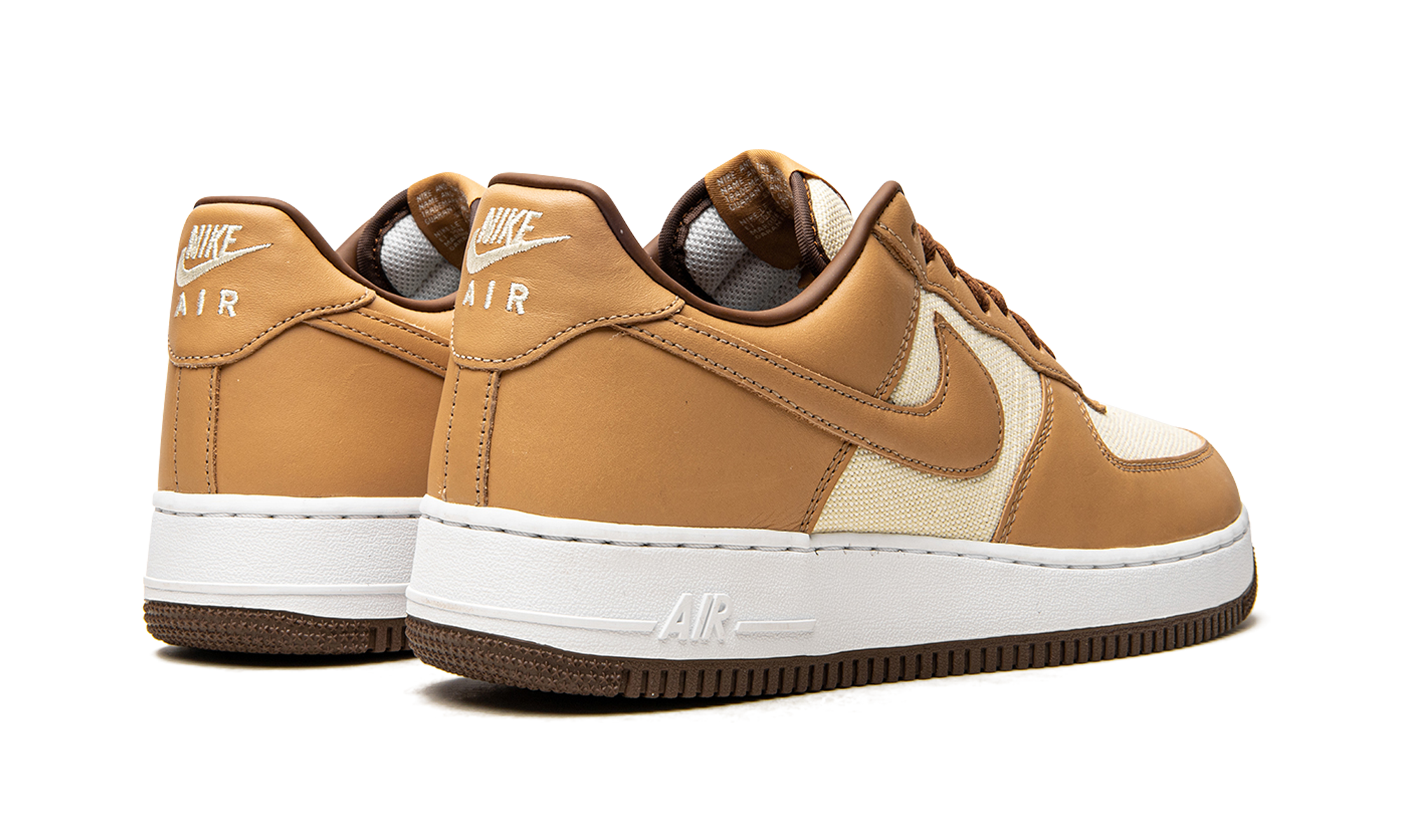nike air force 1 low acorn 2021+DJ6395-100+diagnol right behind view