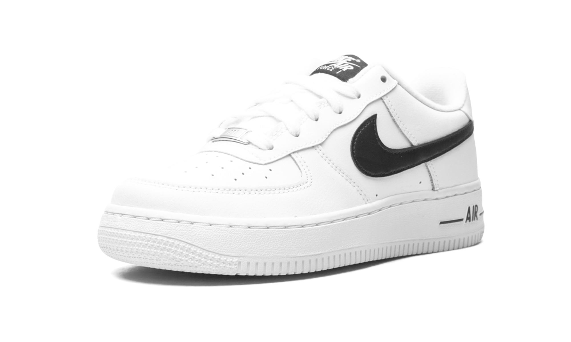 nike air force 1 low an20 white black gs+CT7724-100+left diagnol single view