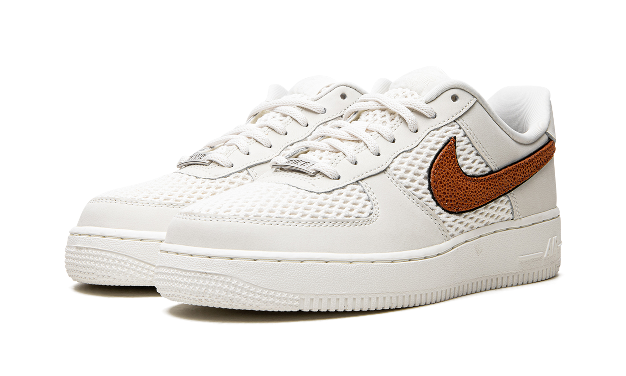 nike air force 1 low basketball leather light bone sail women s+DZ5228-100+diagnol left view