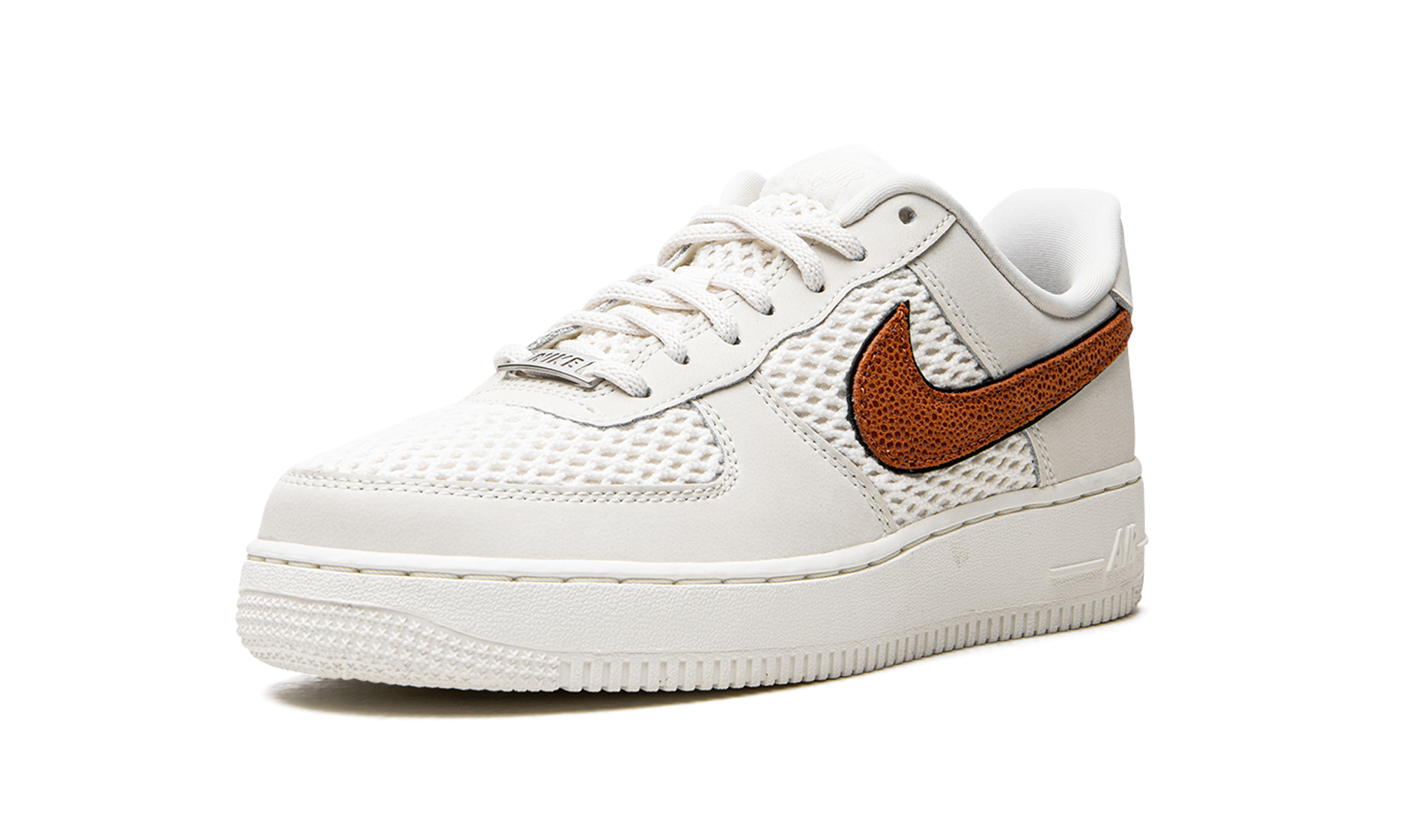 nike air force 1 low basketball leather light bone sail women s+DZ5228-100+left diagnol single view