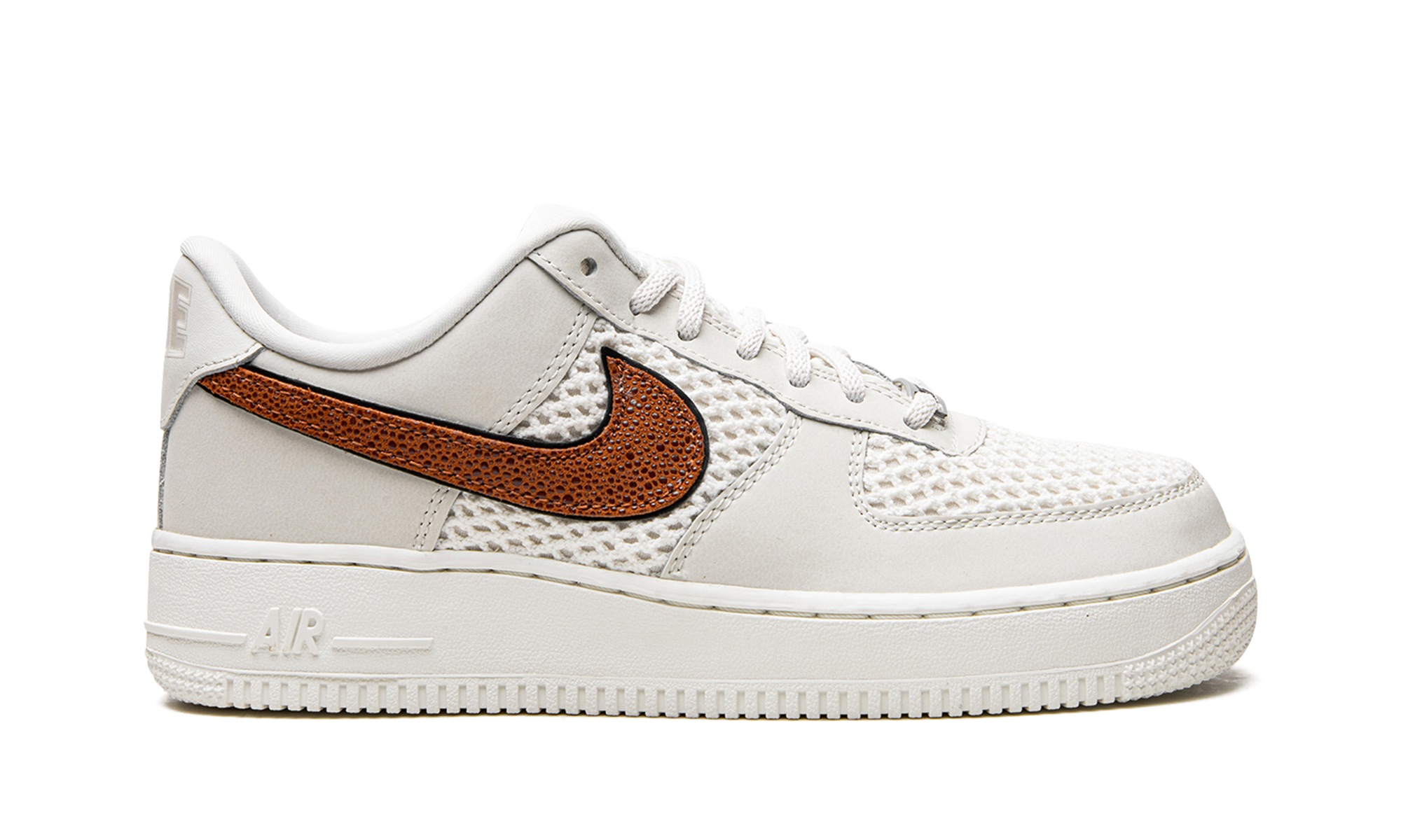 nike air force 1 low basketball leather light bone sail women s+DZ5228-100+right view
