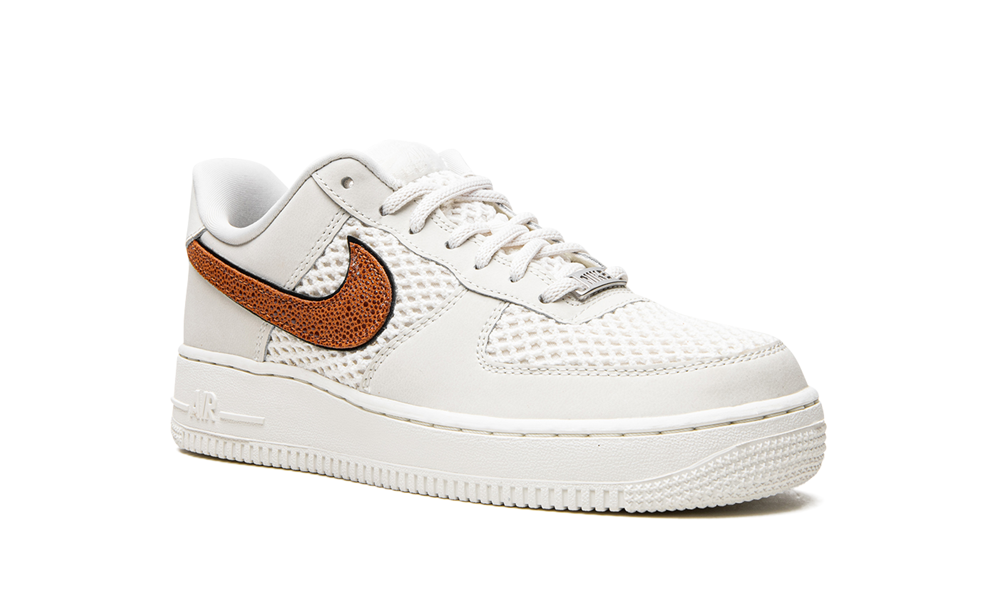 nike air force 1 low basketball leather light bone sail women s+DZ5228-100+diagnol right view