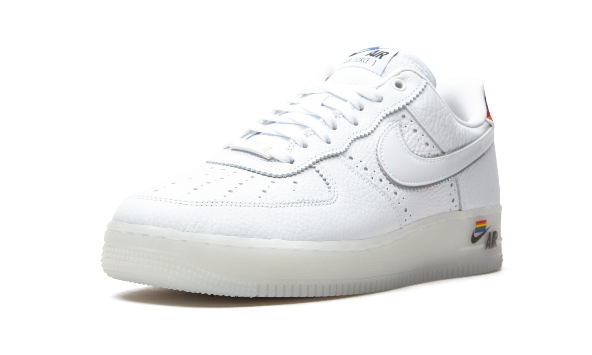 nike air force 1 low be true 2020+CV0258-100+left diagnol single view