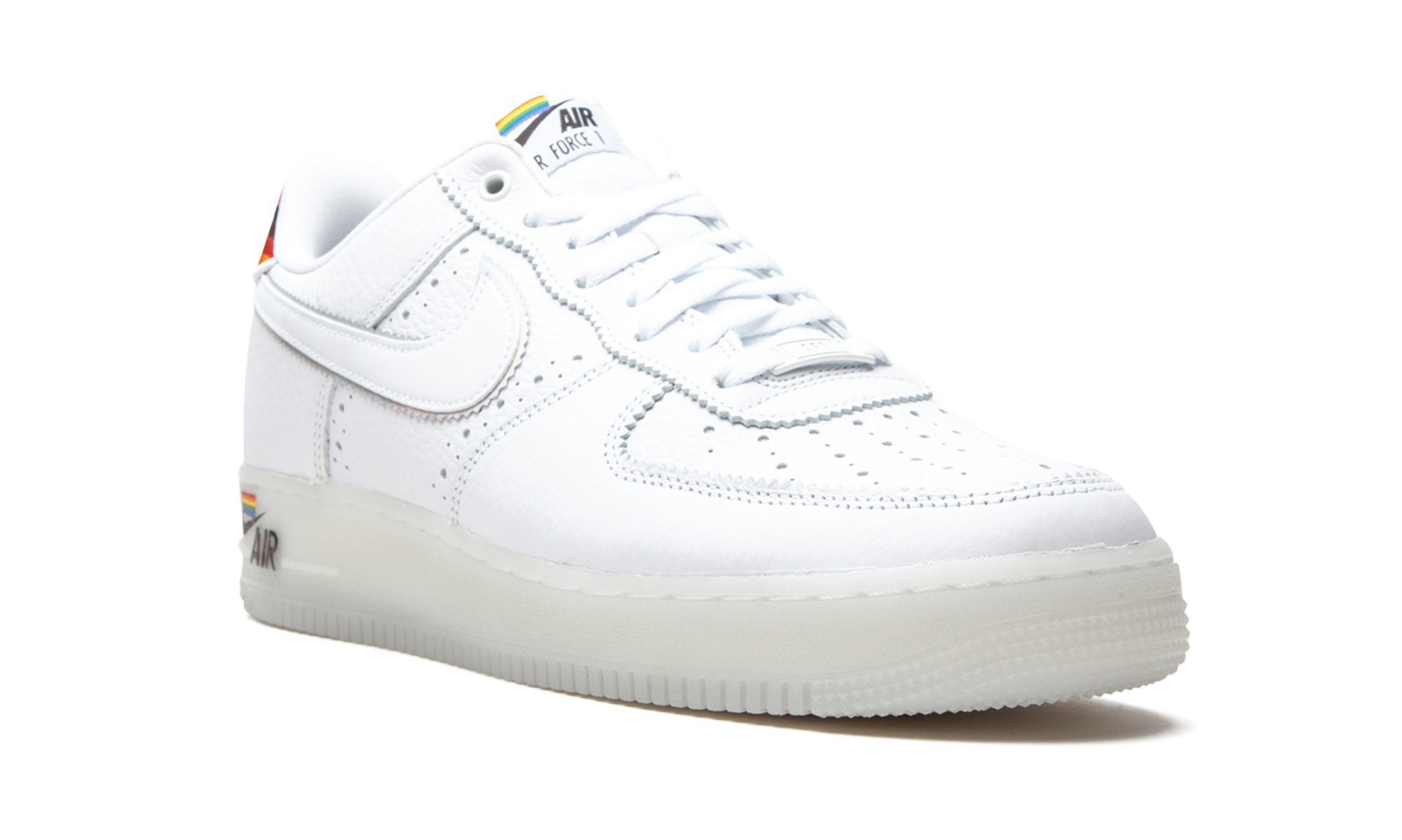 nike air force 1 low be true 2020+CV0258-100+diagnol right view