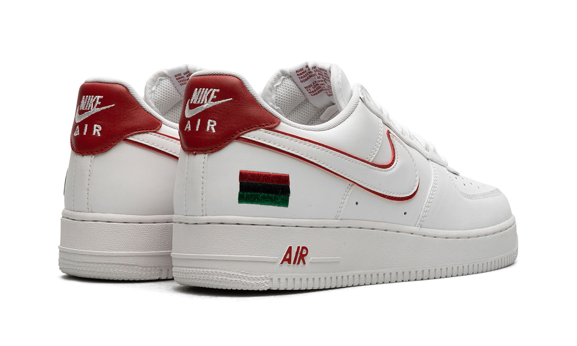 nike air force 1 low bhm 2015+739389-100+diagnol right behind view