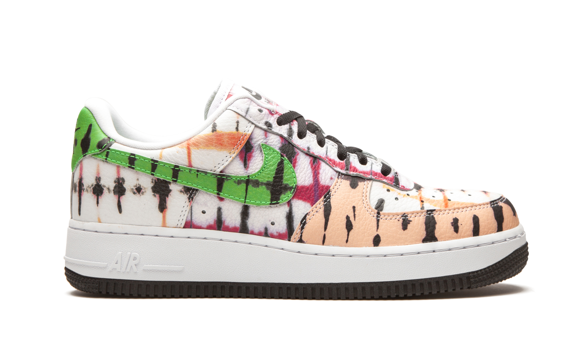 nike air force 1 low black tie dye women s+CW1267-101+right view