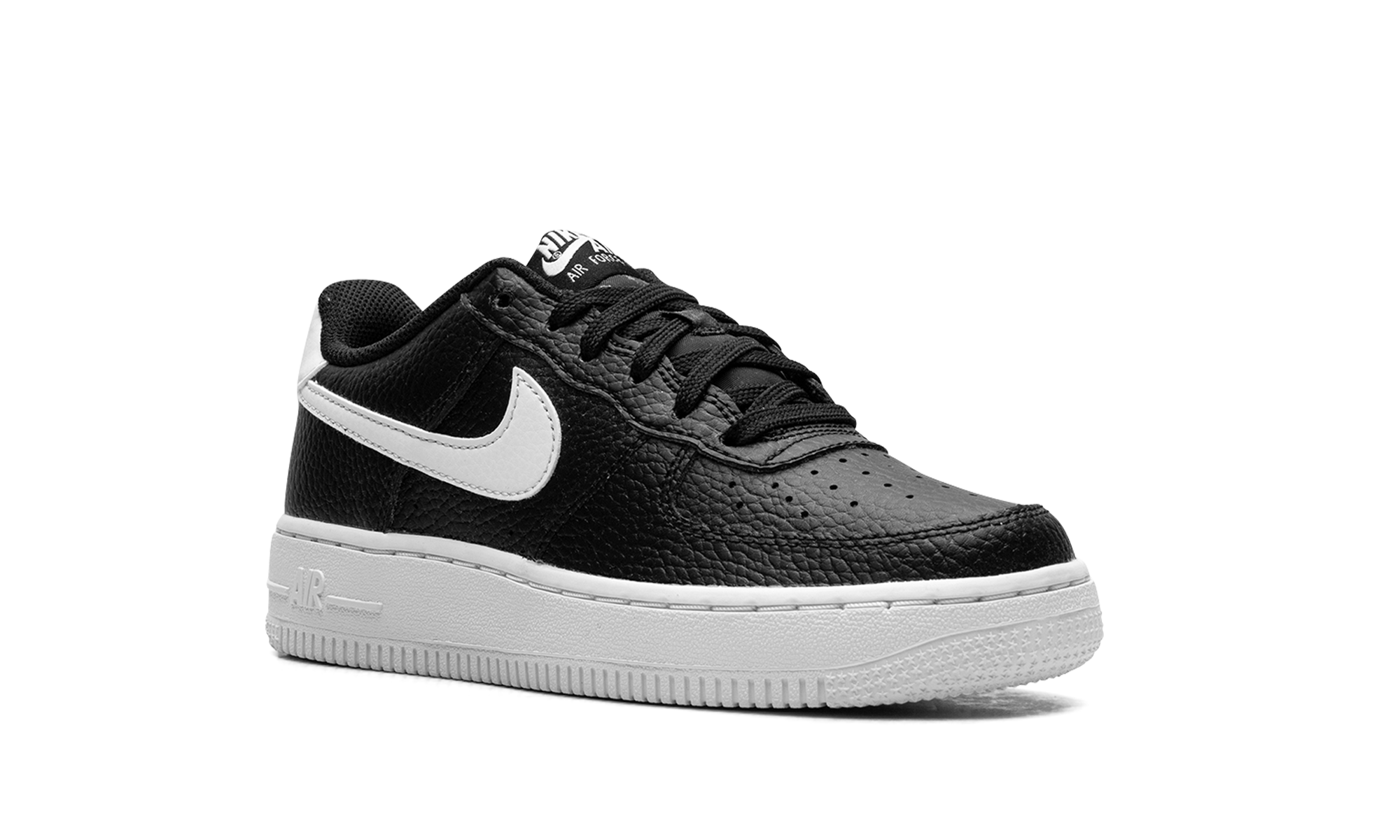 nike air force 1 low black white gs+CT3839-002+diagnol right view