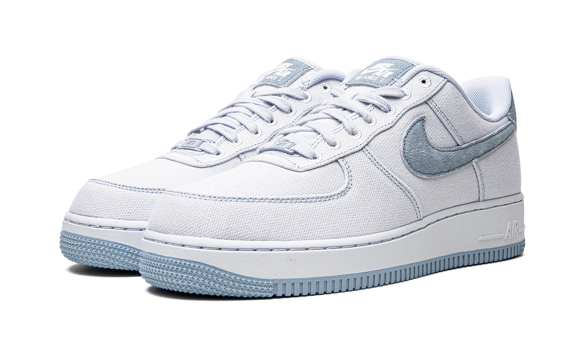 nike air force 1 low blue dip dye+DQ8233-001+diagnol left view
