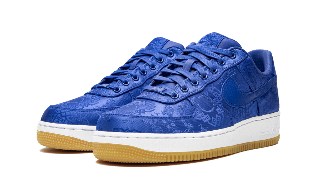 nike air force 1 low clot blue silk+CJ5290-400+diagnol left view