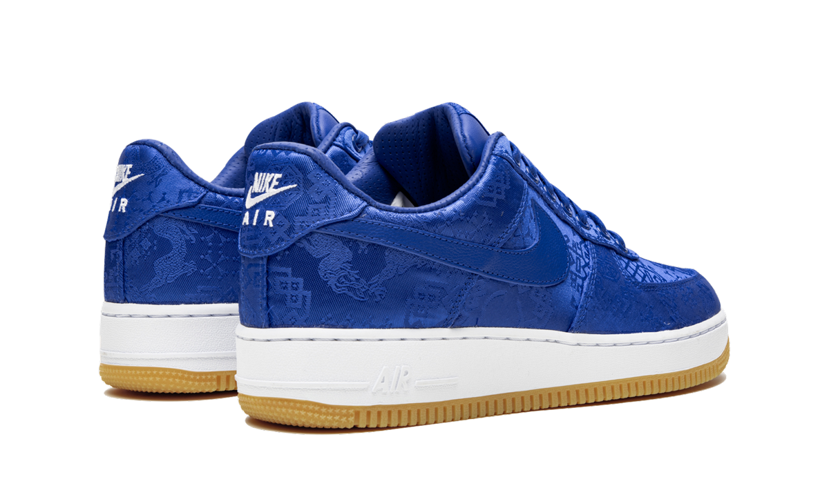 nike air force 1 low clot blue silk+CJ5290-400+diagnol right behind view