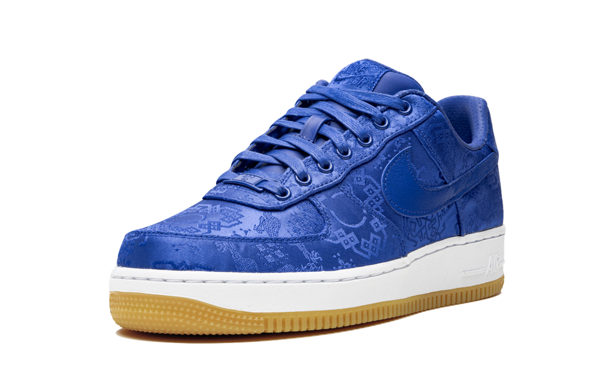 nike air force 1 low clot blue silk+CJ5290-400+left diagnol single view