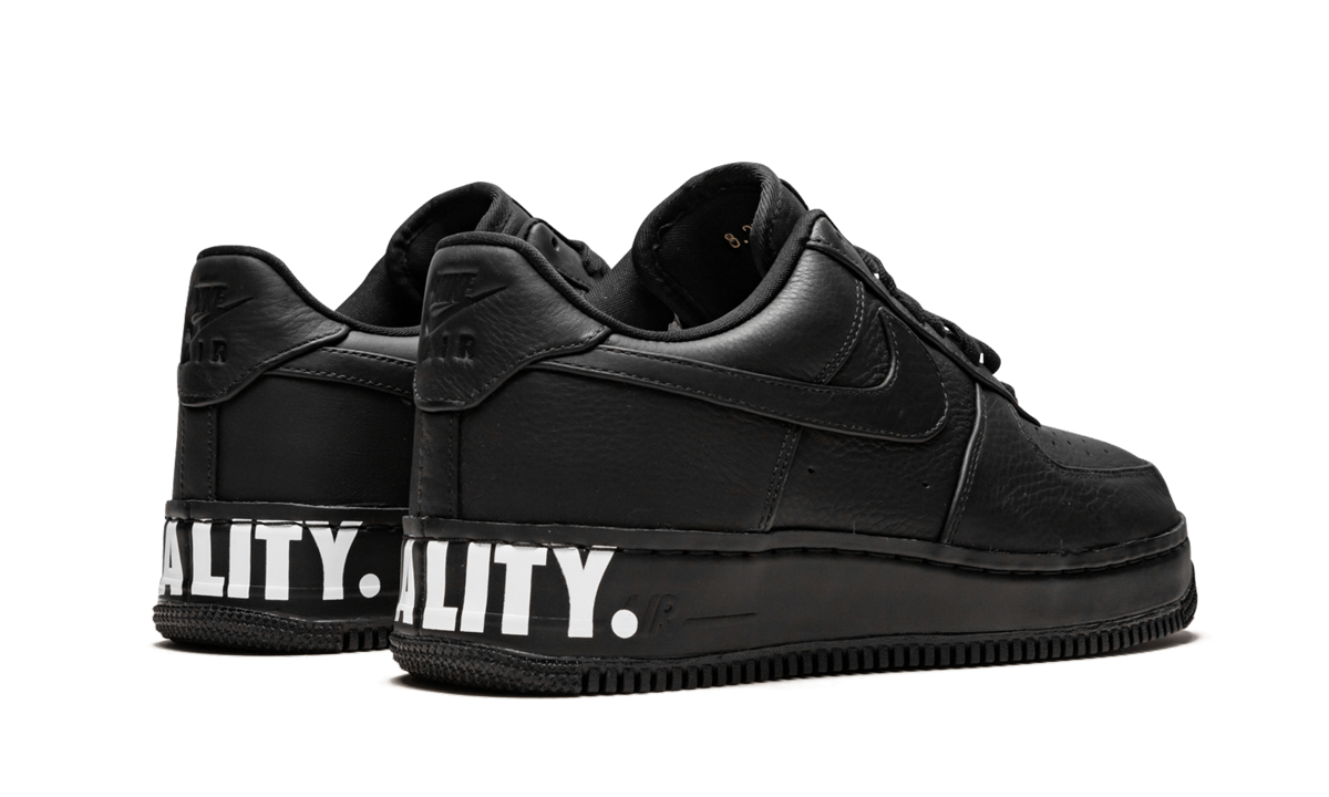 nike air force 1 low cmft equality black history month 2018+AQ2125-001+diagnol right behind view