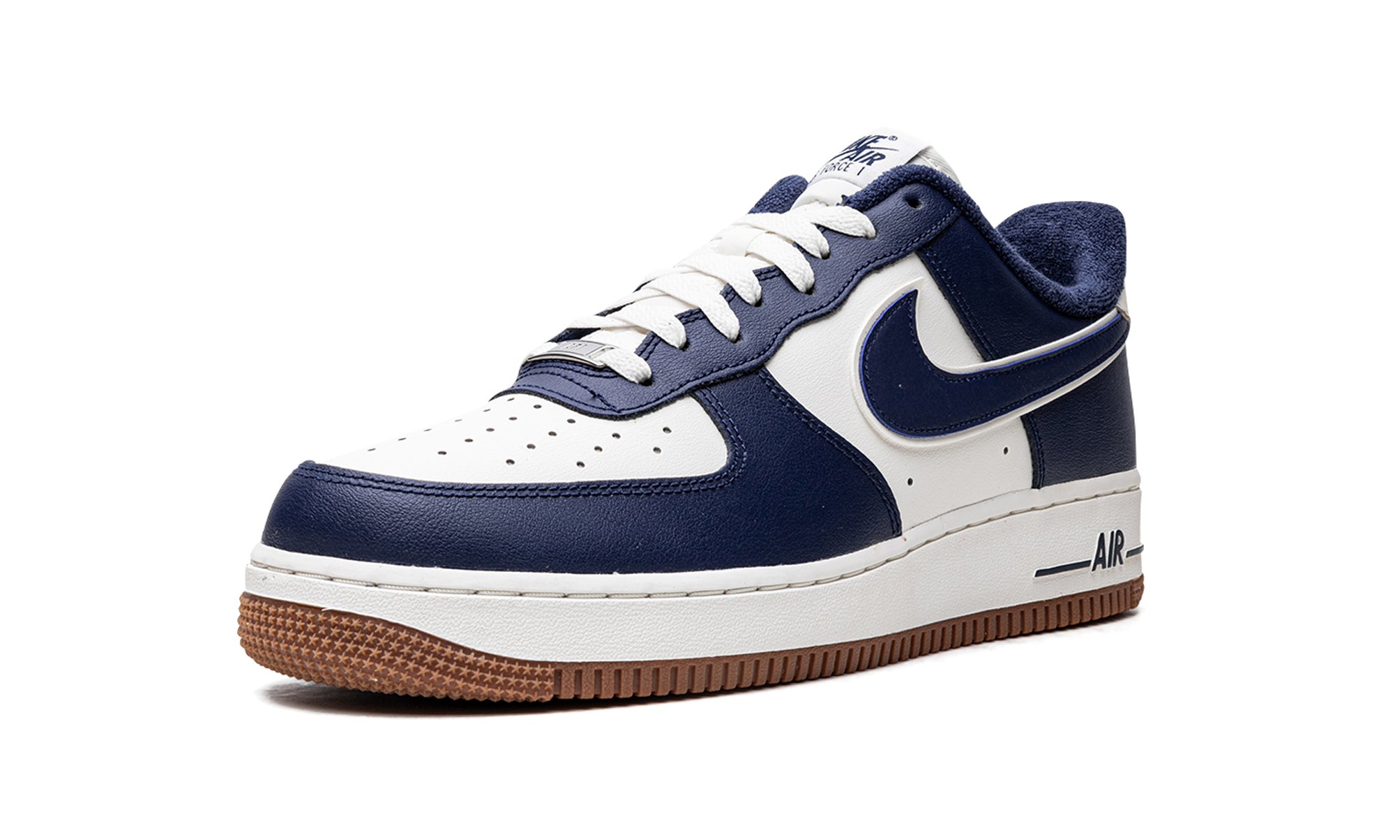 nike air force 1 low college pack midnight navy+DQ7659-101+left diagnol single view