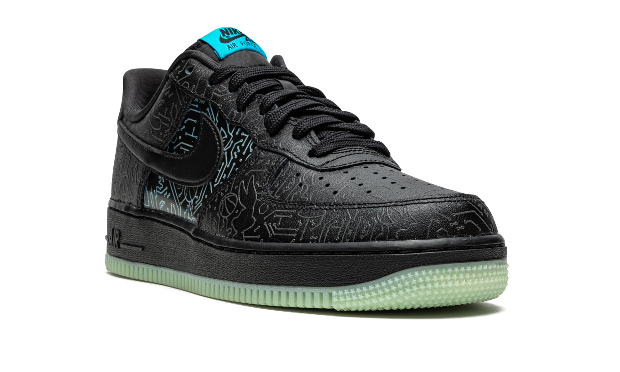 nike air force 1 low computer chip space jam+DH5354-001+diagnol right view