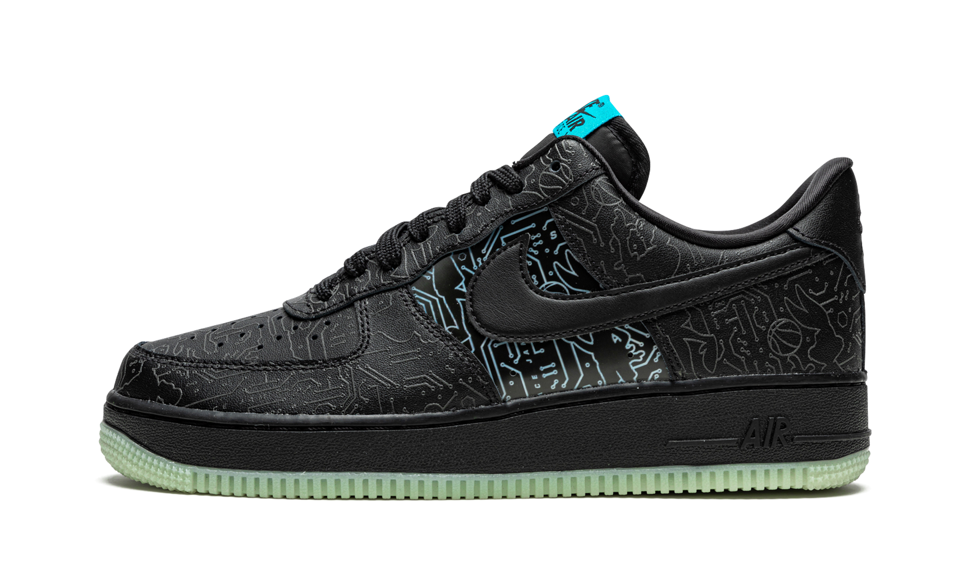 nike air force 1 low computer chip space jam+DH5354-001+diagnol right view 1