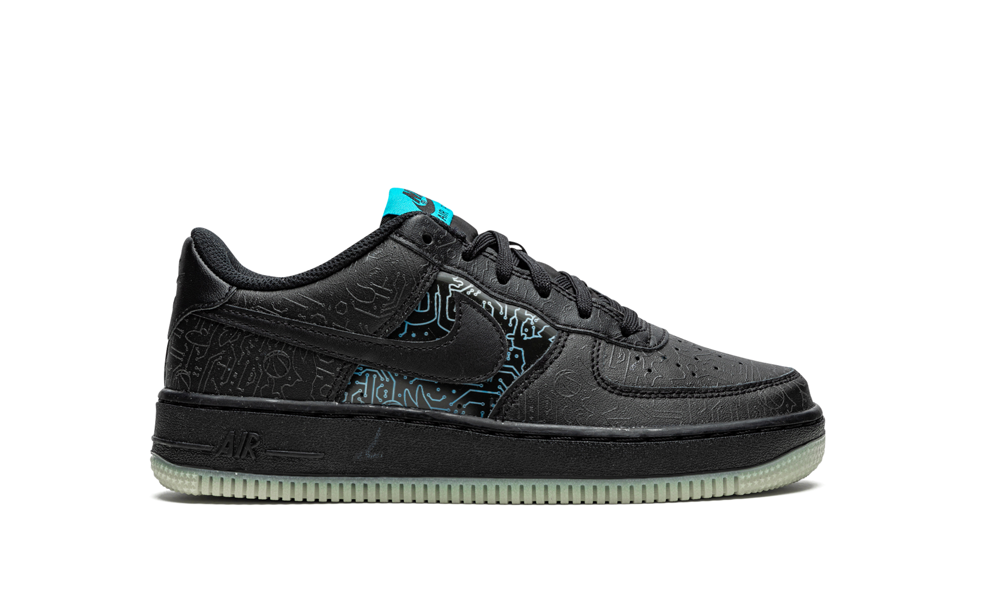 nike air force 1 low computer chip space jam gs+DN1434-001+right view