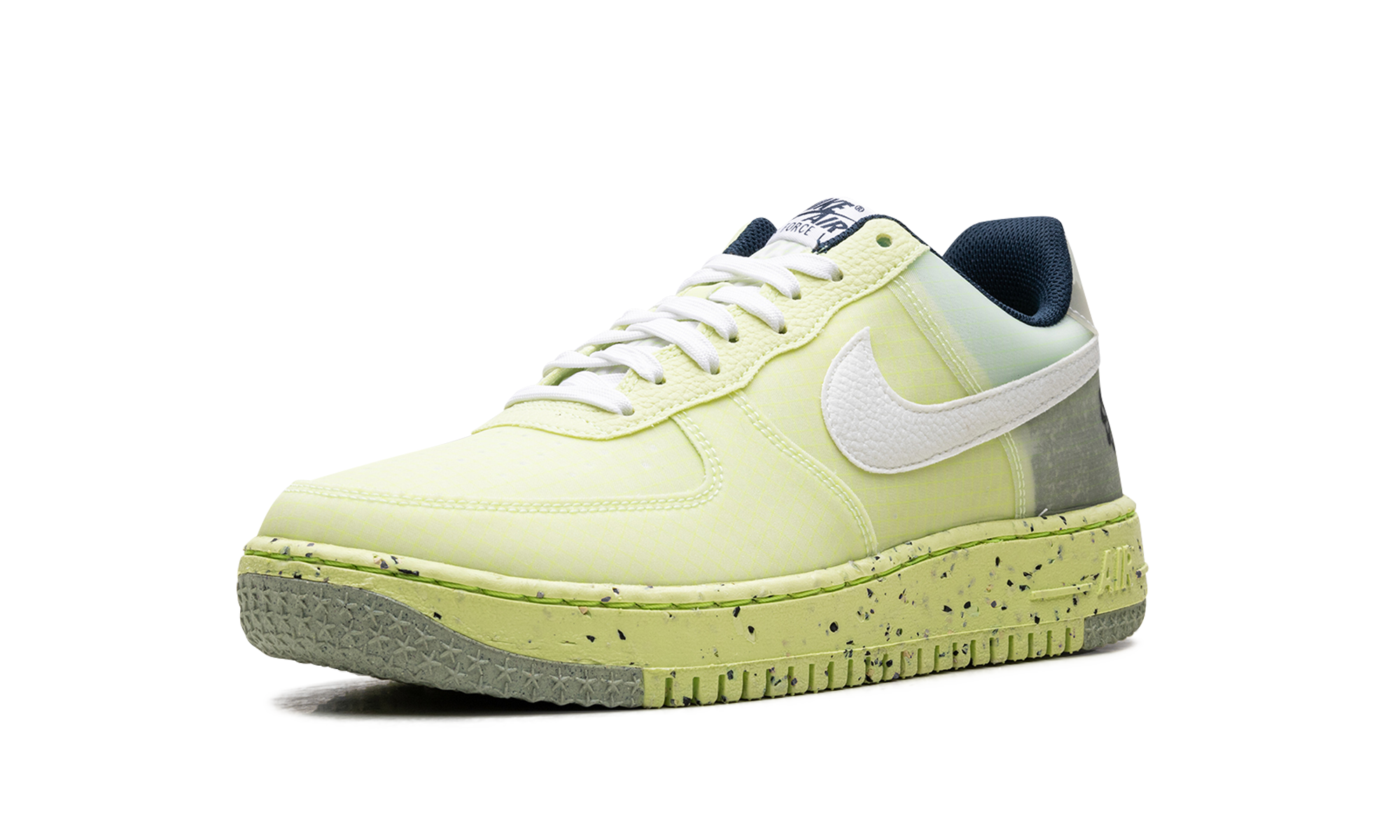 nike air force 1 low crater light lemon twist+DH2521-700+left diagnol single view