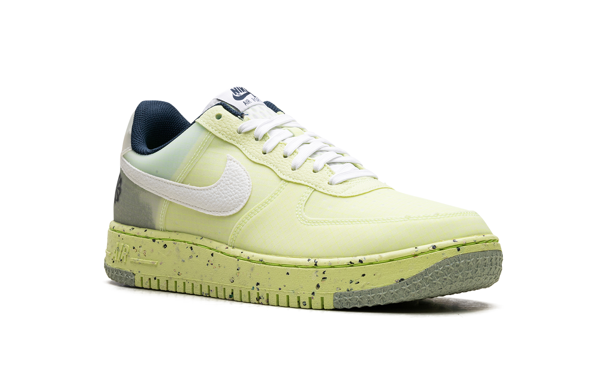 nike air force 1 low crater light lemon twist+DH2521-700+diagnol right view