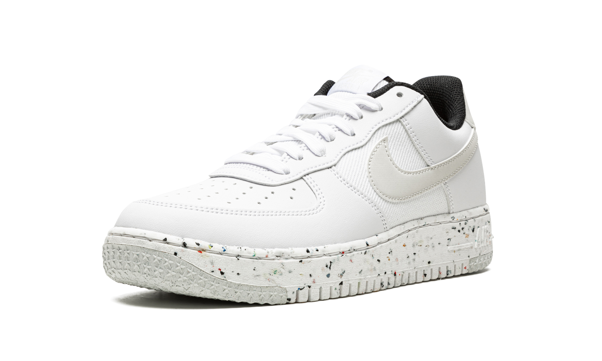 nike air force 1 low crater next nature white speckled sole+DH8083-100+left diagnol single view